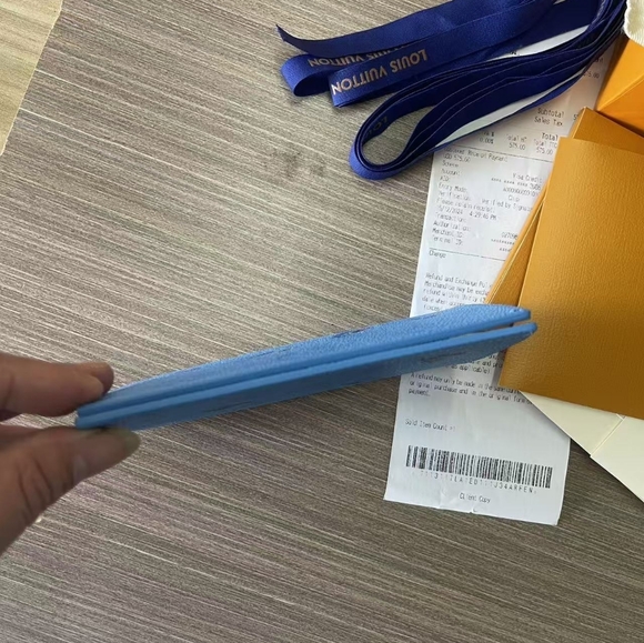 LV Louis Vuitton ‘Blue Lagoon’ Pocket Organizer - Picture 7 of 9